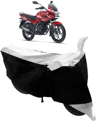 Flipkart SmartBuy Two Wheeler Cover for Bajaj(Discover 150 f, Black, Silver)