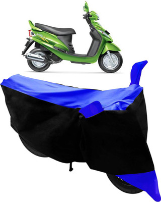 Flipkart SmartBuy Two Wheeler Cover for Mahindra(Rodeo RZ, Black, Blue)