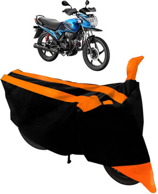 Flipkart SmartBuy Two Wheeler Cover for Hero(Passion Pro, Black, Orange)