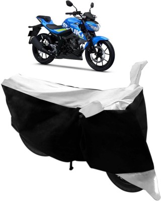 Flipkart SmartBuy Two Wheeler Cover for Suzuki(GSX, Black, Silver)