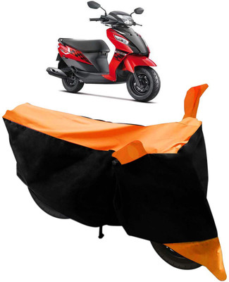 Flipkart SmartBuy Two Wheeler Cover for Suzuki(Let's, Black, Orange)