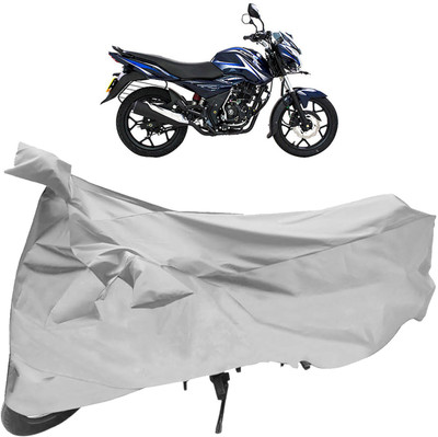 SHOOLIN Two Wheeler Cover for Bajaj(Discover 125 DTS-i, Silver)