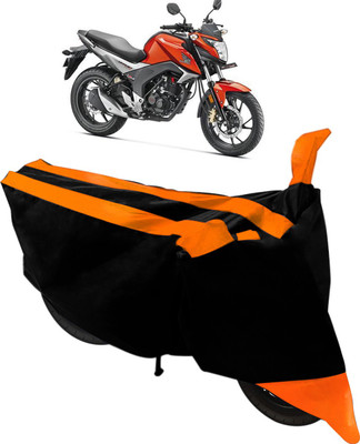 Purpleheart Two Wheeler Cover for Honda(CBR 150R, Black, Orange)
