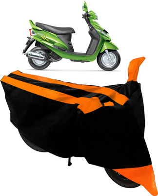 Flipkart SmartBuy Two Wheeler Cover for Mahindra(Rodeo RZ, Black, Orange)