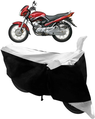 SHOOLIN Two Wheeler Cover for Hero(Ambition, Black, Silver)