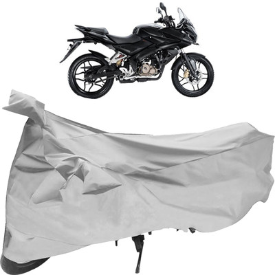 SHOOLIN Two Wheeler Cover for Bajaj(Pulsar AS 150, Silver)