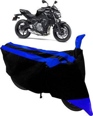 Flipkart SmartBuy Two Wheeler Cover for Kawasaki(Z800, Black, Blue)