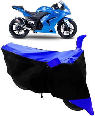Flipkart SmartBuy Two Wheeler Cover for Kawasaki(Ninja 250, Black, Blue)