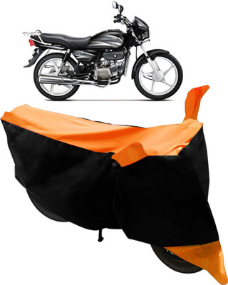 Flipkart SmartBuy Two Wheeler Cover for Hero(Splendor Plus, Black, Orange)
