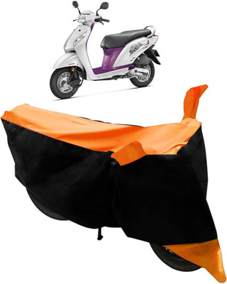 Flipkart SmartBuy Two Wheeler Cover for Honda(Activa i, Black, Orange)