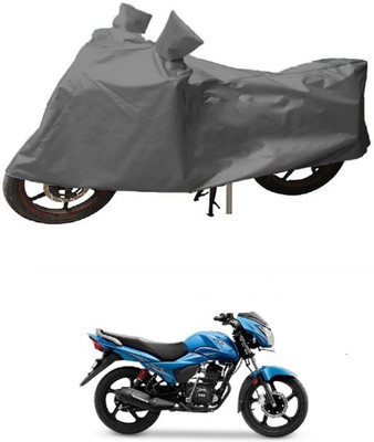 JVG Two Wheeler Cover for TVS(Victor GLX, Grey)
