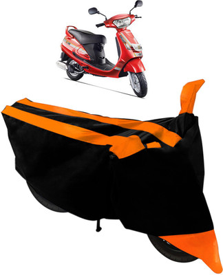 Purpleheart Two Wheeler Cover for Mahindra(Duro DZ, Black, Orange)
