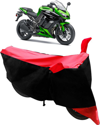 Flipkart SmartBuy Two Wheeler Cover for Kawasaki(Z250, Black, Red)