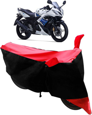 Purpleheart Two Wheeler Cover for Yamaha(YZF R15 S, Black, Red)