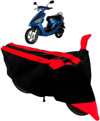 Purpleheart Two Wheeler Cover for Indus(Yo Electron, Black, Red)