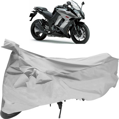 Purpleheart Two Wheeler Cover for Kawasaki(Ninja 1000, Silver)