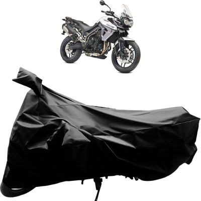 Purpleheart Two Wheeler Cover for Triumph(Tiger 800 XR, Black)