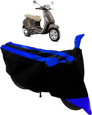 Purpleheart Two Wheeler Cover for Piaggio(Vespa SXL, Black, Blue)