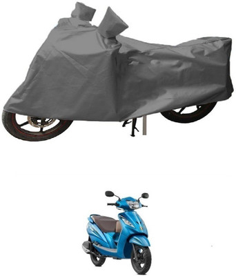 JVG Two Wheeler Cover for TVS(Wego, Grey)