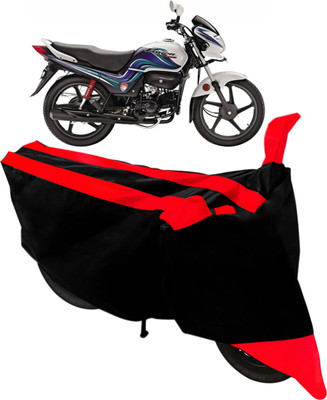 SHOOLIN Two Wheeler Cover for Hero(Splendor NXG, Black, Red)