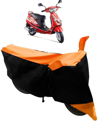 Flipkart SmartBuy Two Wheeler Cover for Mahindra(Gusto, Black, Orange)
