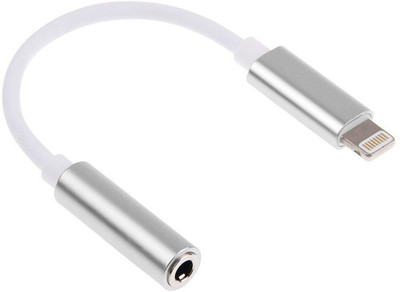 

ReTrack 8Pin to 3.5mm Aux Headphone Jack Audio Adapter ip 7 & 7 Plus/ip 8,8plus USB Adapter(Silver)