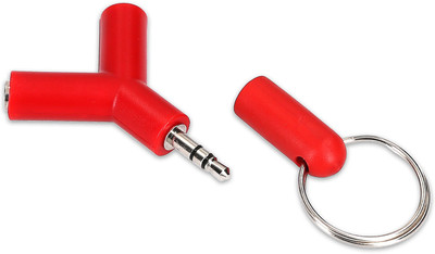 

ReTrack Y Shape 3.5mm Double Jack Audio Splitter Headphone Male To Two Female USB Adapter(Red)