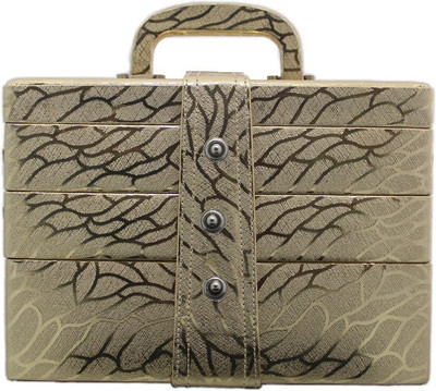 

Tarana Leather Arts A02 Makeup Vanity Box(Brown)