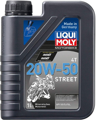 Liqui Moly 4T 20W50 Street 1500 Synthetic Blend Engine Oil(1 L, Pack of 1)