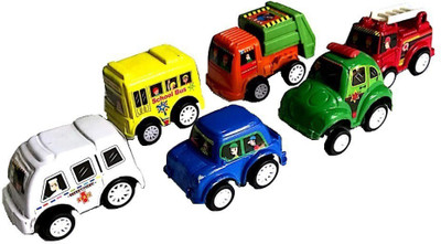 

Reyansh Collection Mini Push Back Roll Play Cars Toy For Kids- Set of 6(Multicolor)