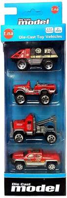 

K&P Collection Die Cast Vehciles Pack of 4 (Small)(Multicolor)