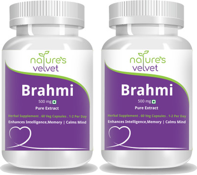 

Natures Velvet Lifecare Brahmi Pure Extract 500 mg(120)