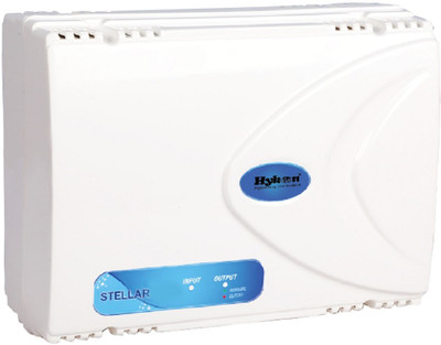 

Hykon STELLAR 5000 NON INVERTER AC VOLTAGE STABILIZER Upto 2 TON AC(White)