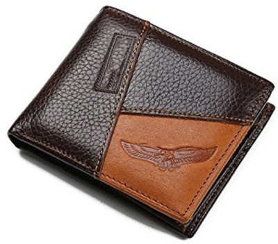 

SBE Men Brown Genuine Leather Wallet(11 Card Slots)