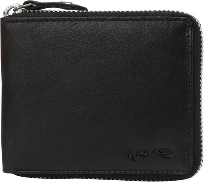 

Kraasa Men Casual Black Genuine Leather Wallet(7 Card Slots)