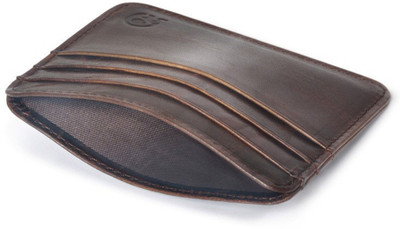 

SS Men Brown, Black Artificial Leather Card Holder(5 Card Slots)