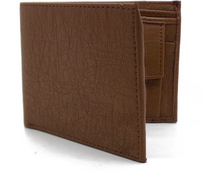 

MS Men Formal Brown Artificial Leather Wallet(4 Card Slots)