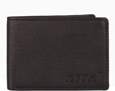

AFFA Men Black Artificial Leather Wallet(7 Card Slots)