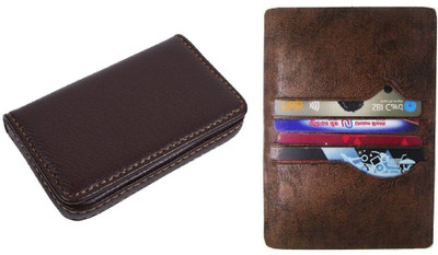 

Peacock Mundkar Boys Brown Artificial Leather Card Holder(8 Card Slots)