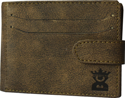 

DESIGN & CUT Men Brown Genuine Leather Wallet(10 Card Slots), Dark brown