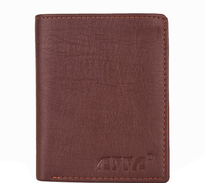 

AFFA Men Brown Artificial Leather Wallet(14 Card Slots)