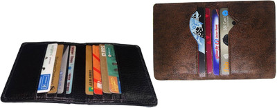 

Peacock Mundkar Boys Black, Brown Artificial Leather Card Holder(8 Card Slots)