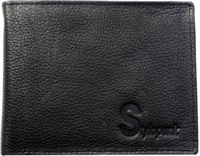 

Stylopunk Men Black Genuine Leather Wallet(9 Card Slots)