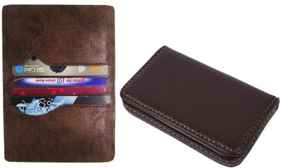 

Peacock Mundkar Boys Brown Artificial Leather Card Holder(8 Card Slots)