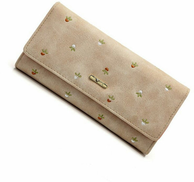 

victory royal Women Beige Artificial Leather Wallet(10 Card Slots)