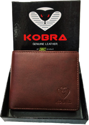 

KOBRA Men Brown Genuine Leather Wallet(7 Card Slots)