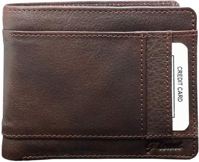 

G'leani Men Formal Brown Genuine Leather Wallet(4 Card Slots)