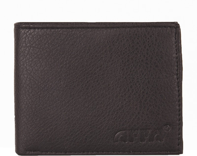 

AFFA Men Black Artificial Leather Wallet(8 Card Slots)