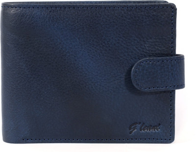 

G'leani Men Casual Blue Genuine Leather Wallet(12 Card Slots)