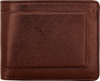 

POLLSTAR Men Brown Genuine Leather Wallet(9 Card Slots)